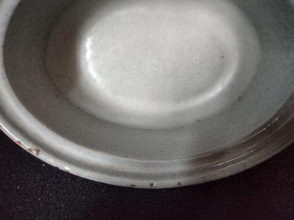 Vintage Le Creuset 14 Cast Iron Enameled Orange Backing Dish 5-1/2" (lot 2776c)