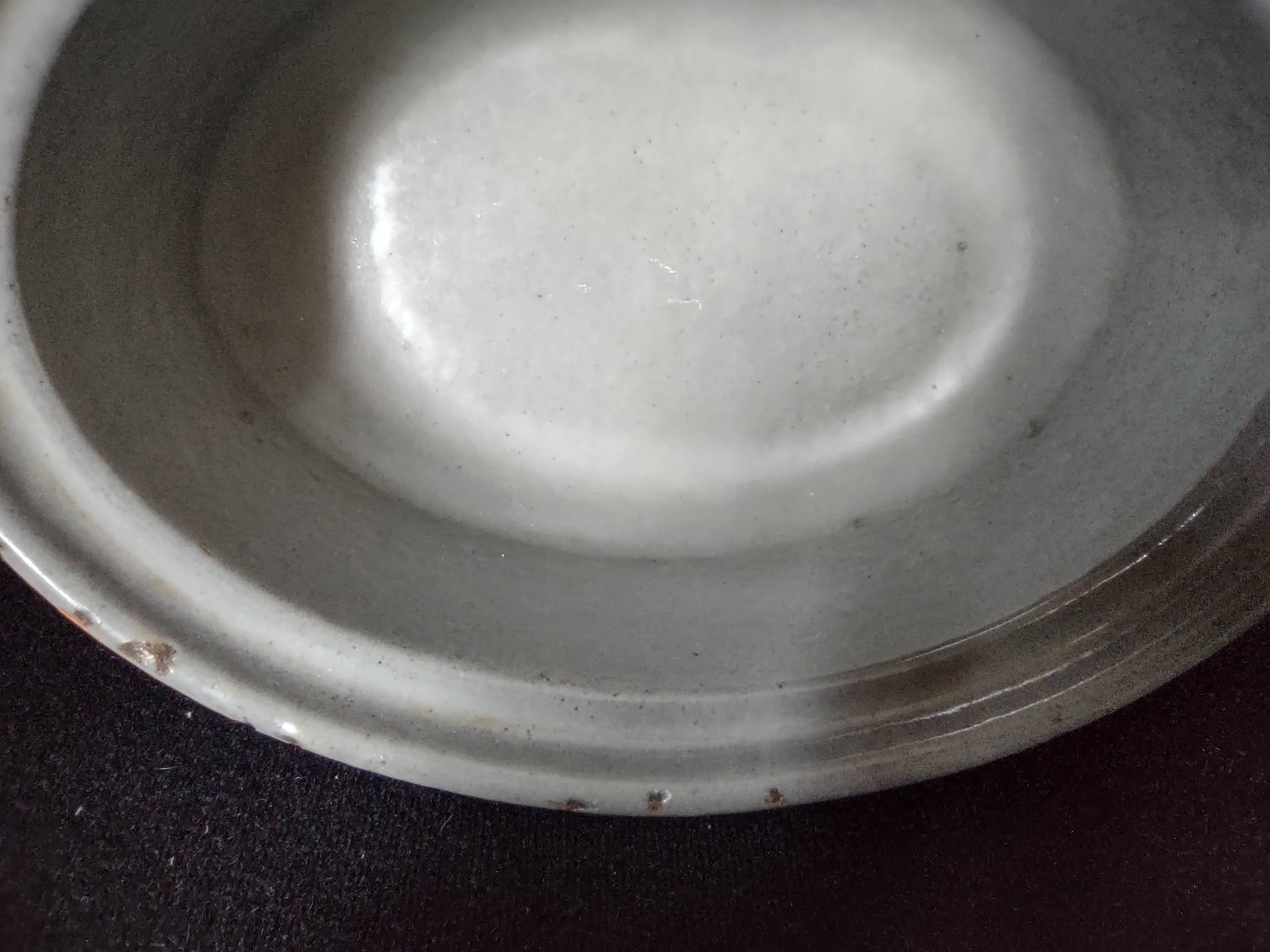 Vintage Le Creuset 14 Cast Iron Enameled Orange Backing Dish 5-1/2" (lot 2776c)