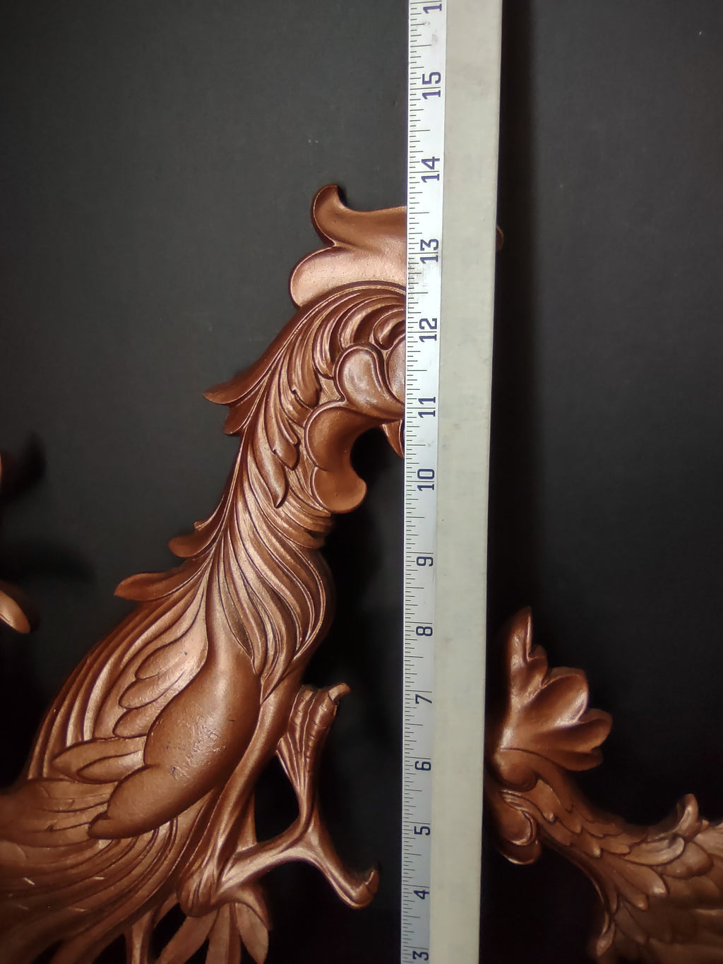 Vintage Syroco Kitchen Cottage Wall Roosters (lot 1771)