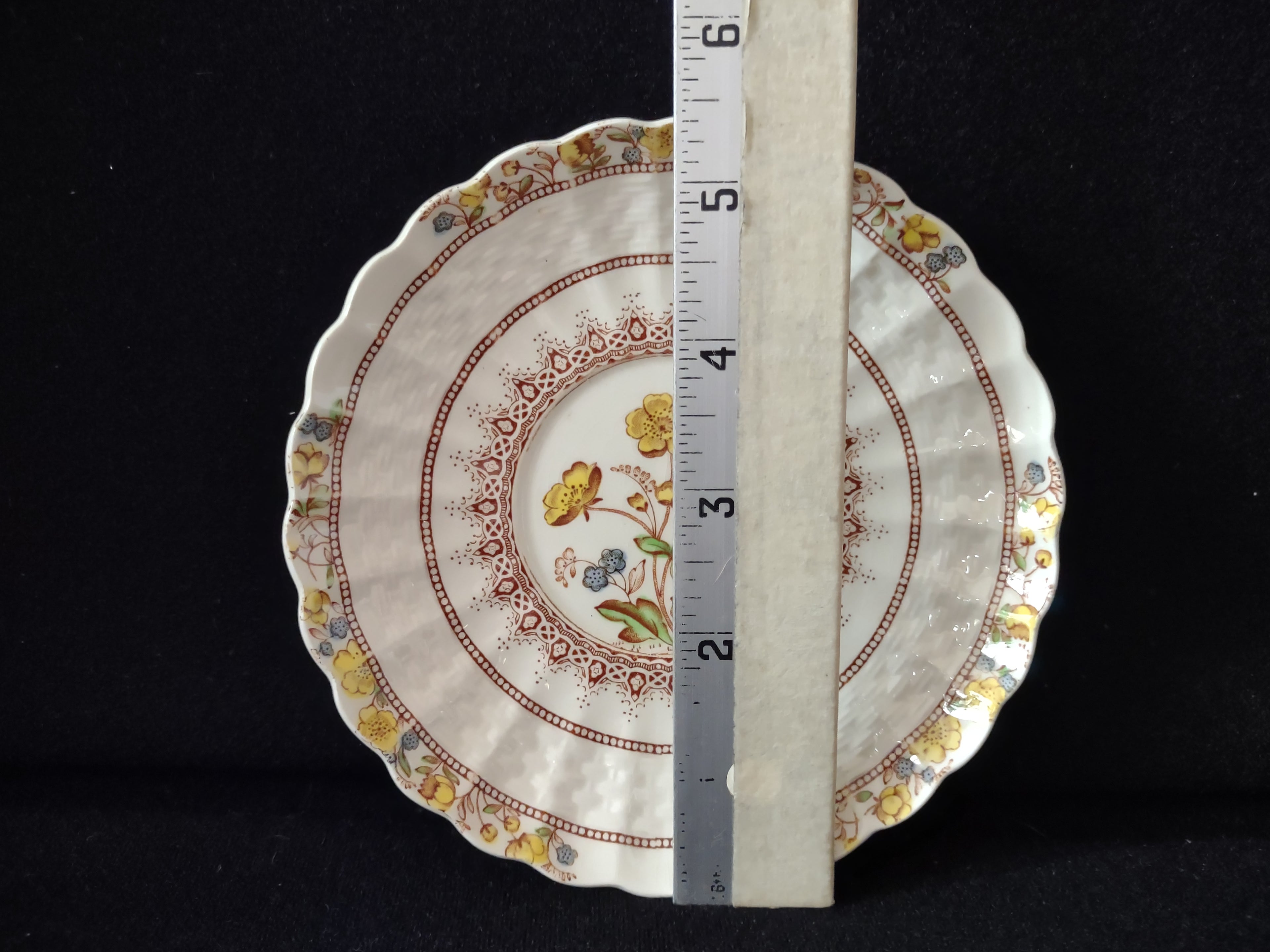 Vintage Spode Buttercup Saucer 2/7873 English Countryside Ironstone (lot 5750)