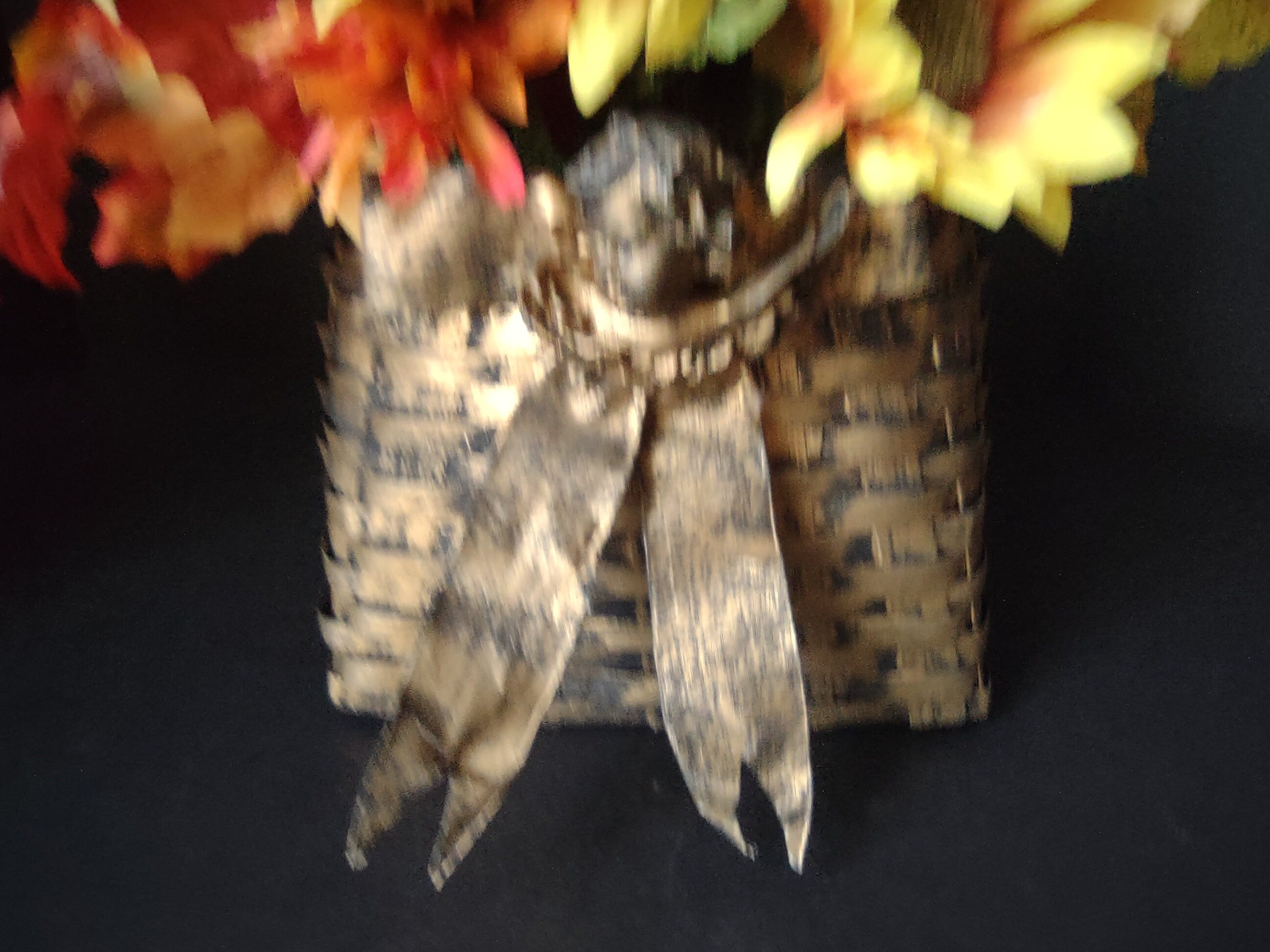 Angel Cupid Hanging Basket Fall Farmhouse Sunflower Halloween (lot 3072)