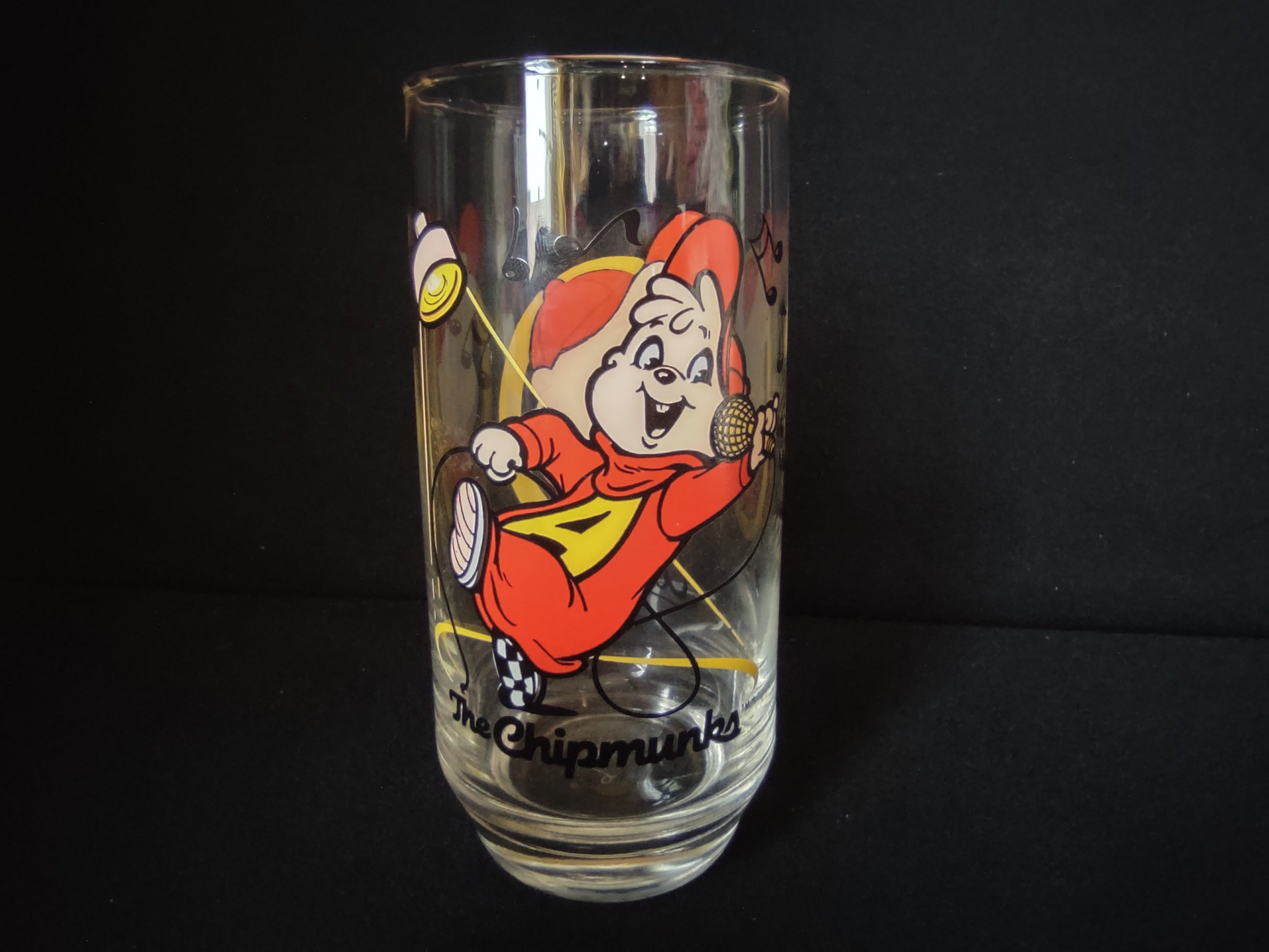 1985 Alvin and the Chipmunks "Alvin" Vintage Drinking Glass (lot1536)