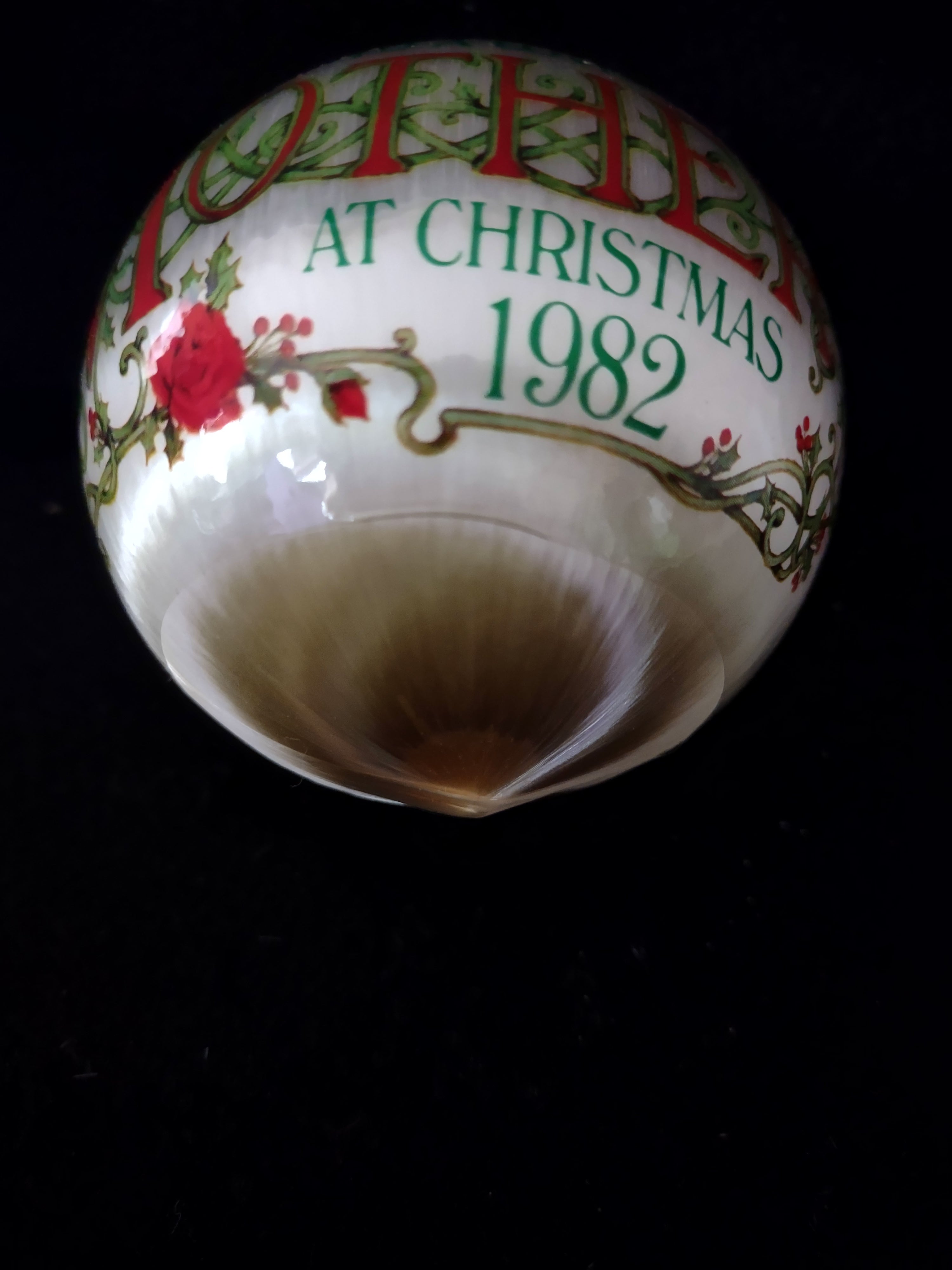 Vintage American Greetings Christmas 1982 Satin Mother Ornament (Lot 4161)