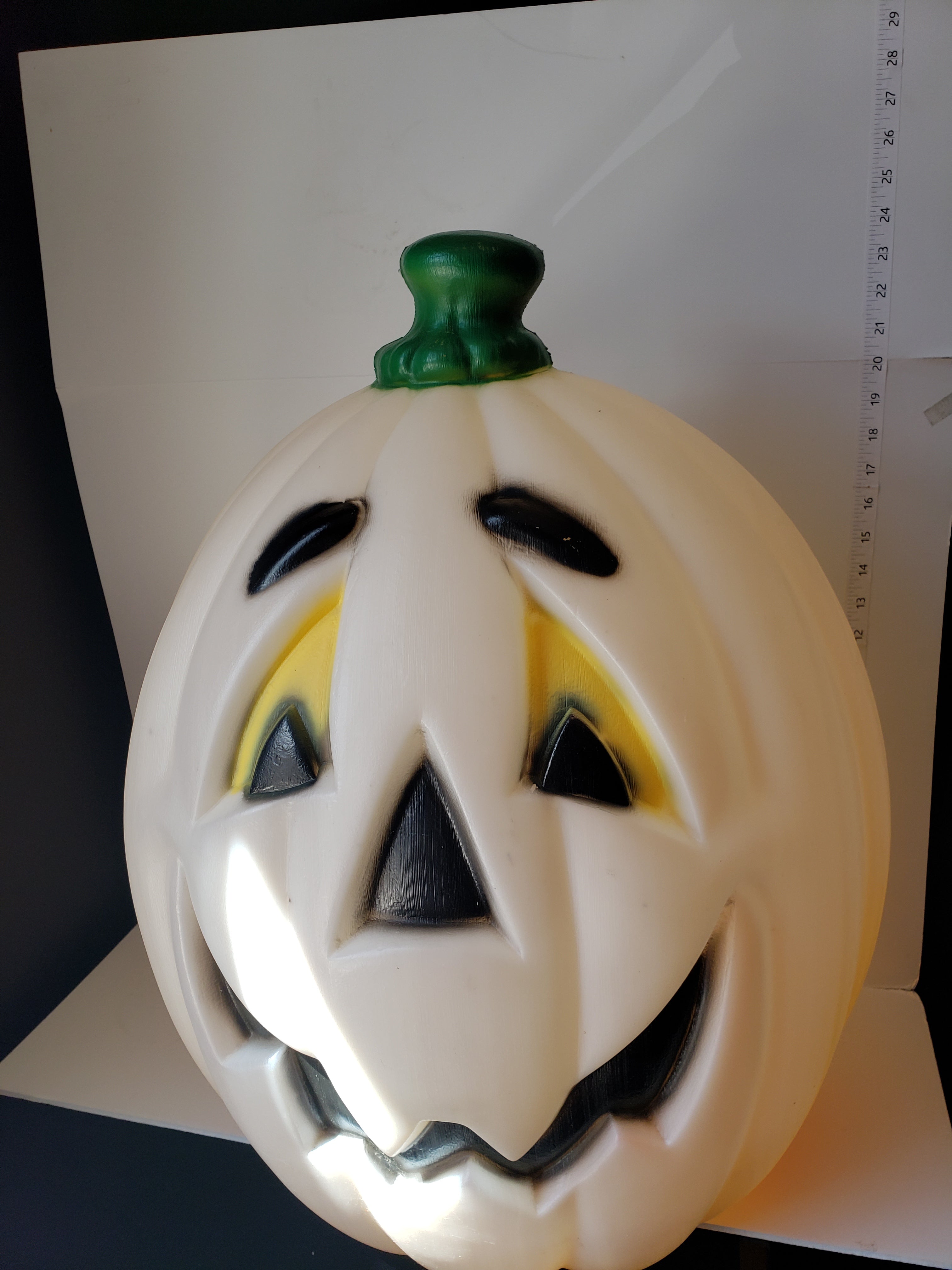 Large Vintage Halloween Blow Mold Pumpkin 24" Light Up (lot 2214)