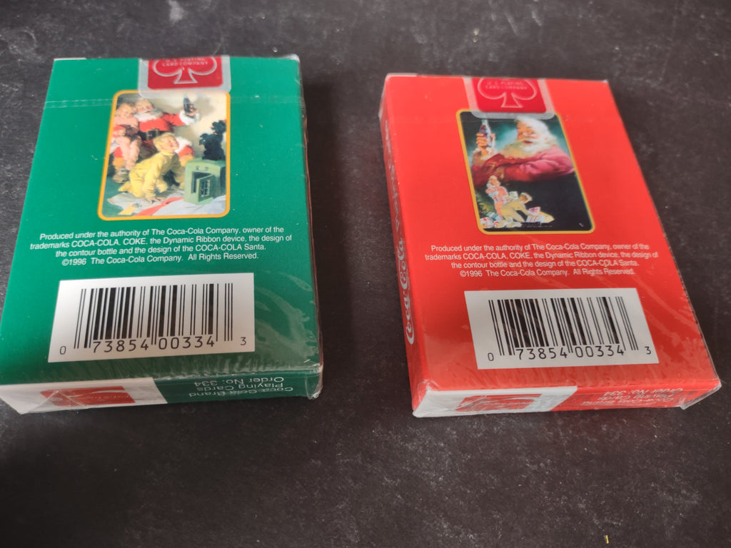 Vintage Coca-Cola Nostalgia Playing Cards 1964 1952 Collectible Tin (lot 3120c)
