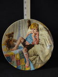 Vintage Mother Goose Collector Plate 6th Issue Diddle Diddle Dumpling (Lot 5117)