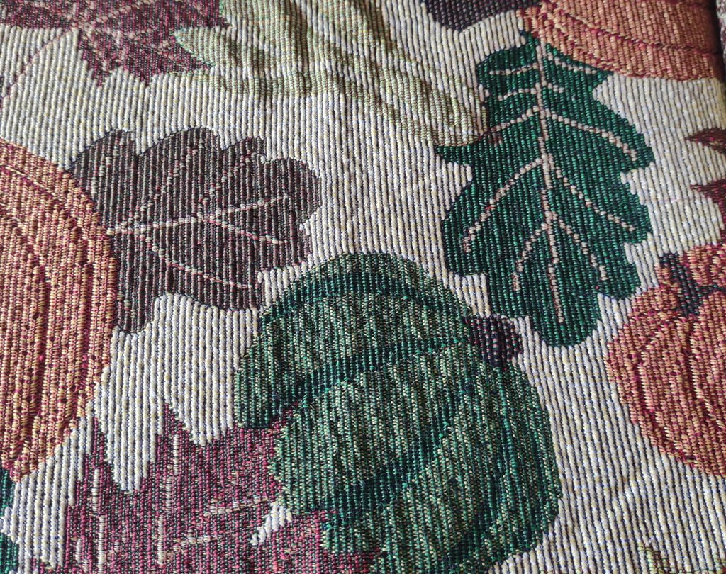Thanksgiving Fall Table Runner Jacquard Weave Pumpkins 72 X 13" (Lot 4349)