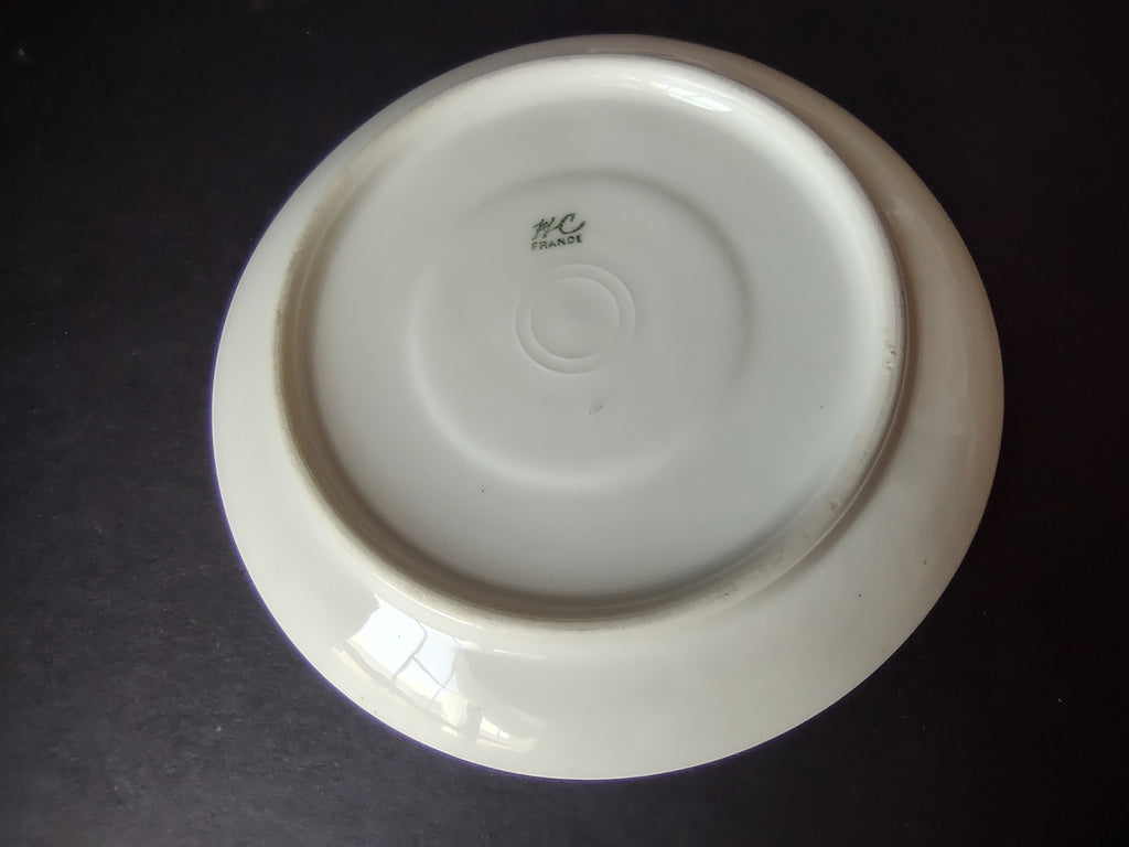 Old Abbey France Limoges Saucer ONLY Clover Gold Trim (lot 868)