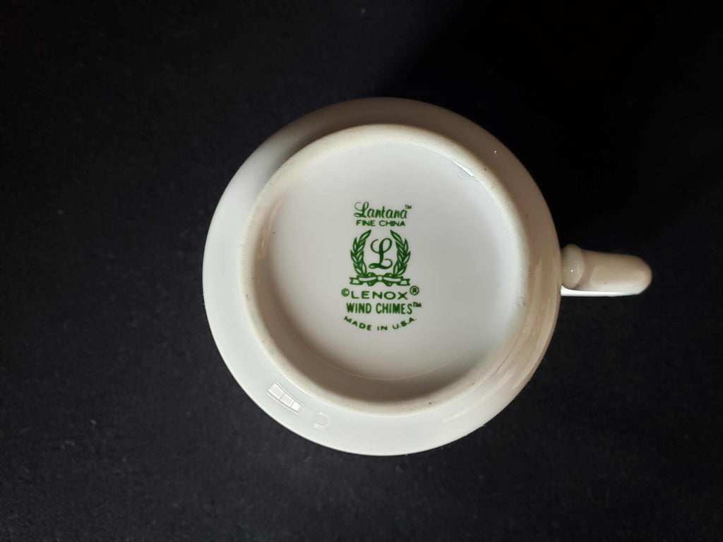 Vintage Lenox Wind Chimes Tea Cup with Saucer (lot 1941)