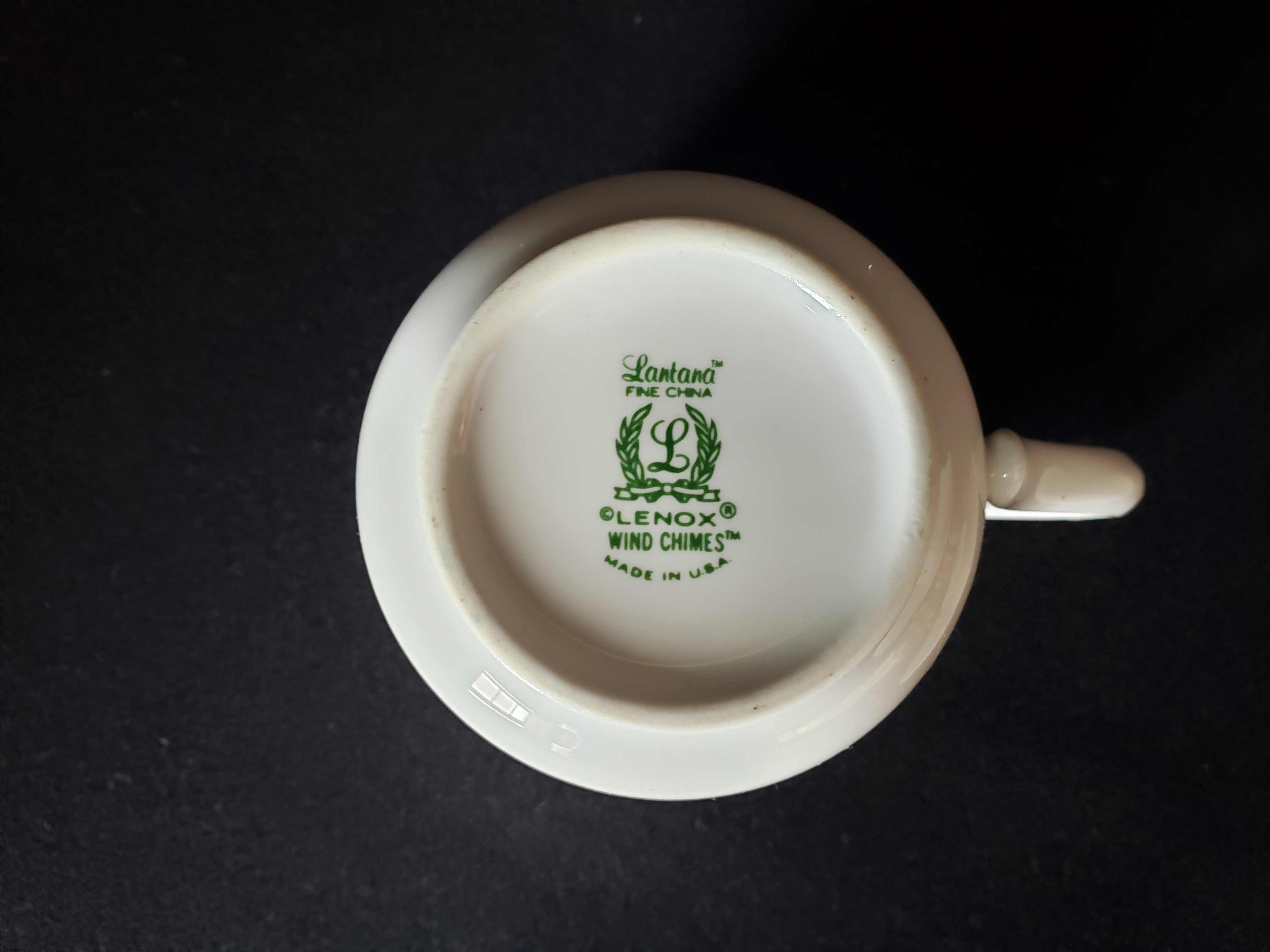 Vintage Lenox Wind Chimes Tea Cup with Saucer (lot 1941)