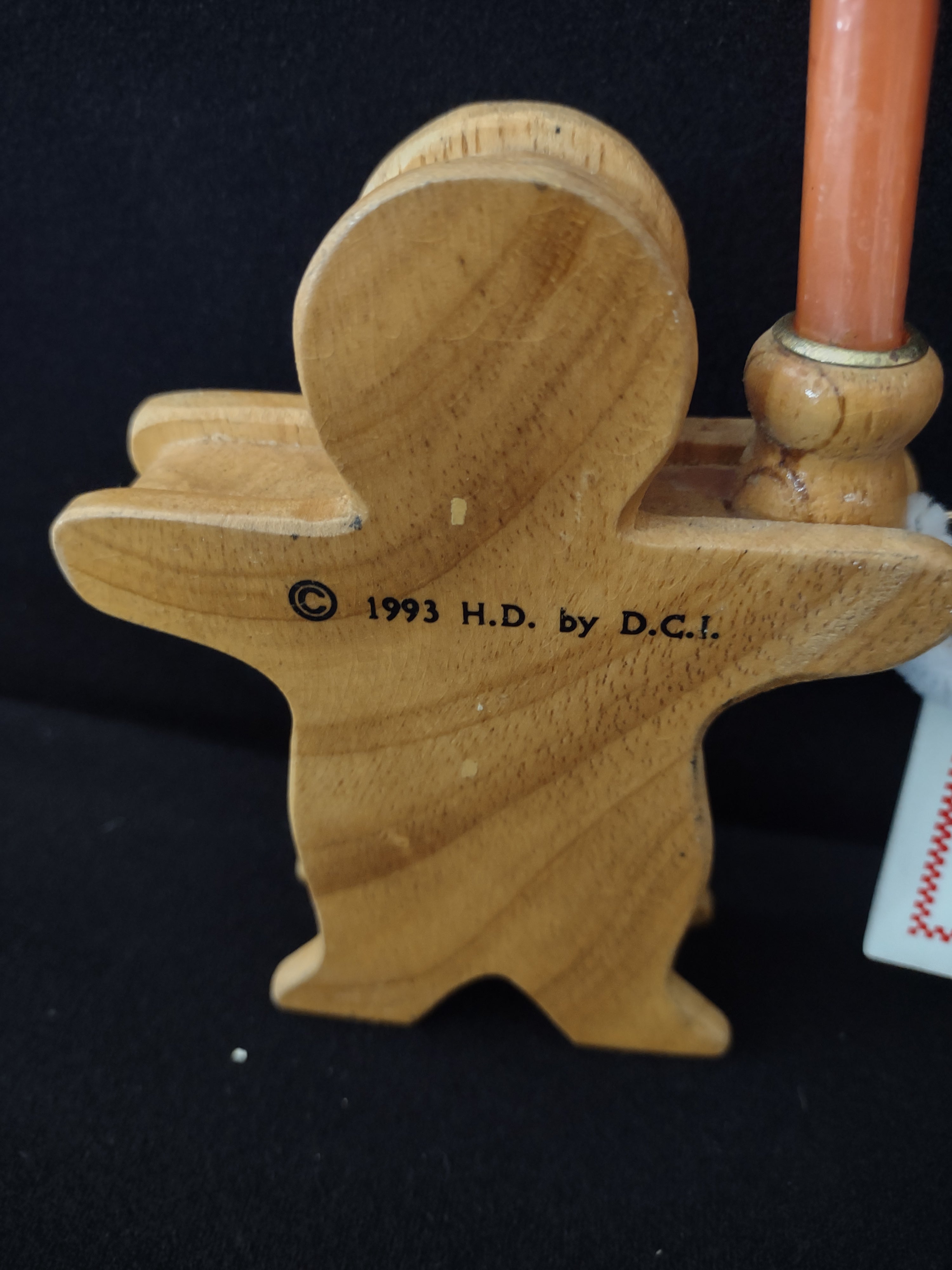 House Lloyd Christmas Around The World Wooden Gingerbread Candle Holders(Lot4031