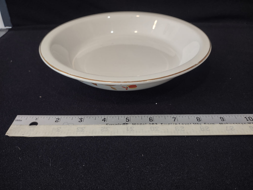 Vintage Halls Superior Jewel Autumn Tea Leaf Pie Baking Plate (lot 2889)