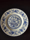 Vintage Enouch Wedgwood Blue Heritage 10" Dinner Plate Ironstone England (5975)