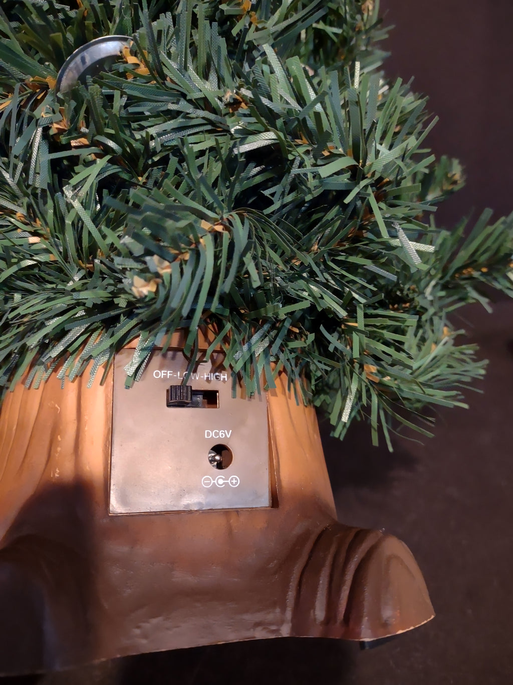 Vintage Douglas Fur Gemmy Talking Tree for PARTS with Adapter (lot 3428)