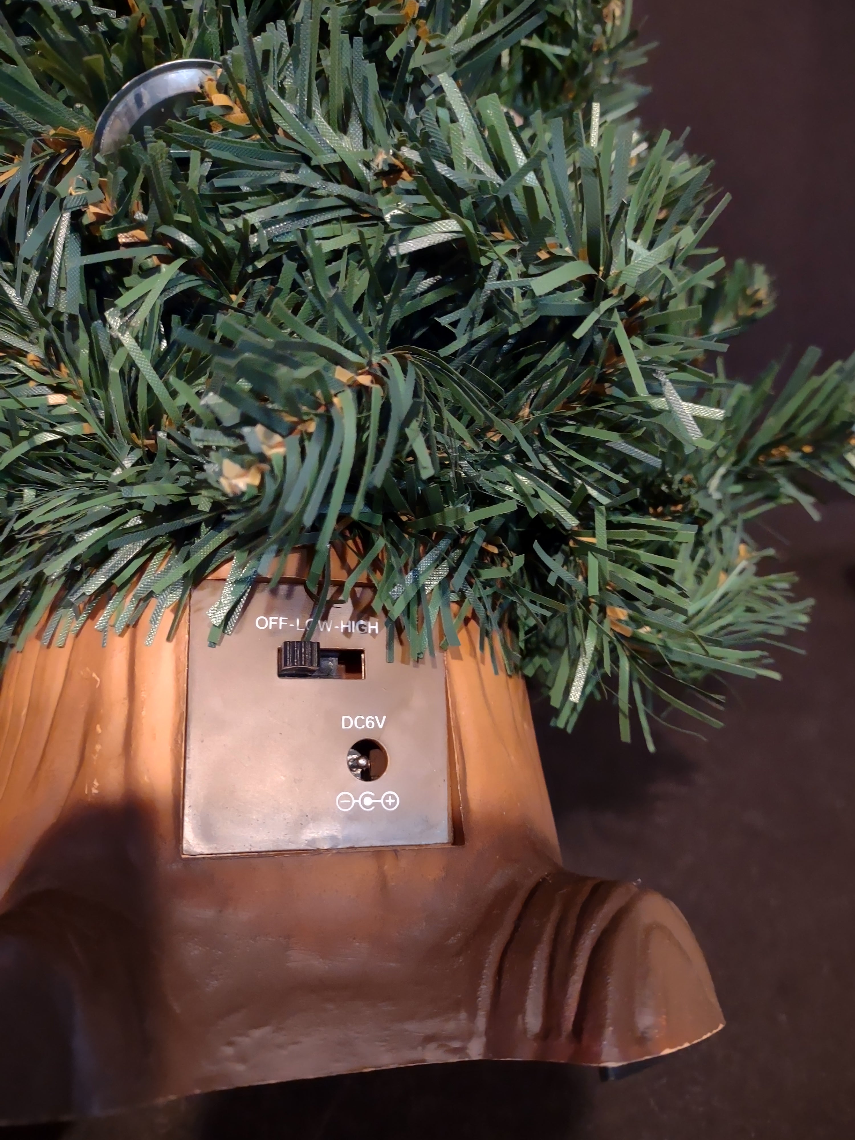 Vintage Douglas Fur Gemmy Talking Tree for PARTS with Adapter (lot 3428)