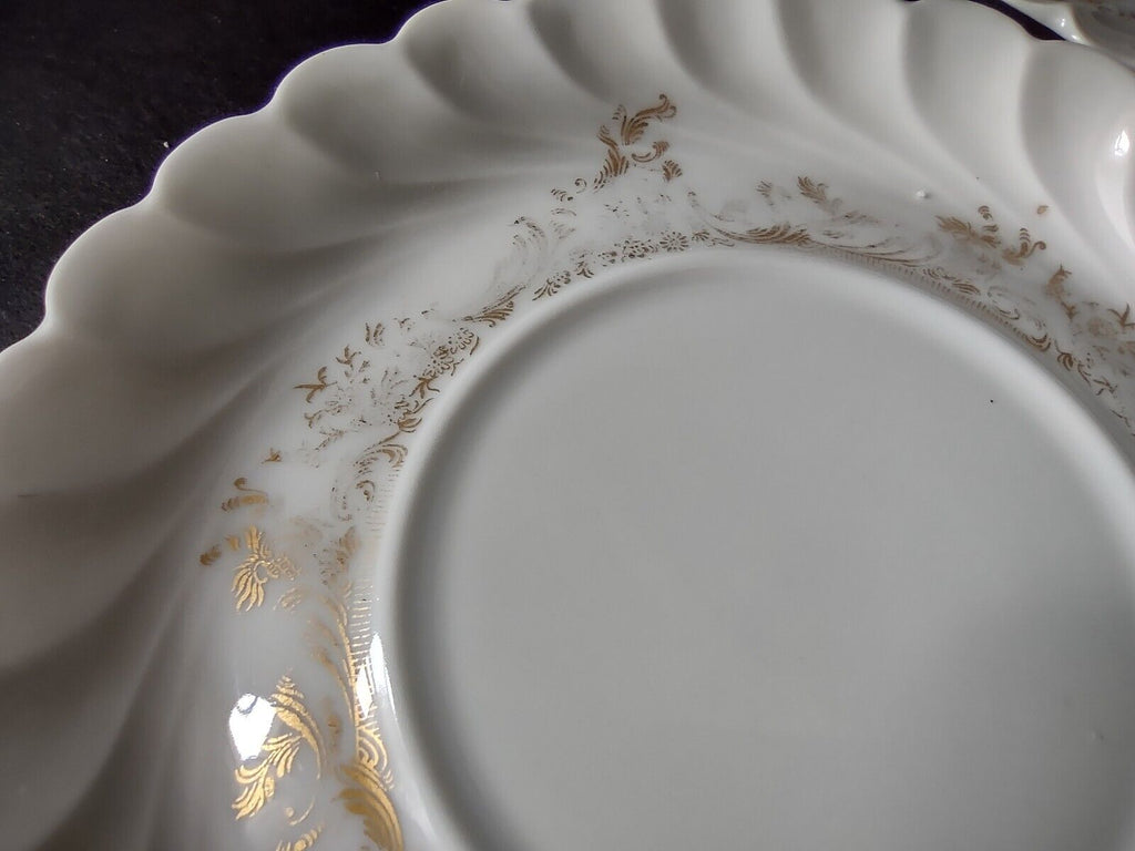 Ladore Haviland Limoges France 5 x Plate 2 x Saucer Gold (lot 563) IMPERFECT