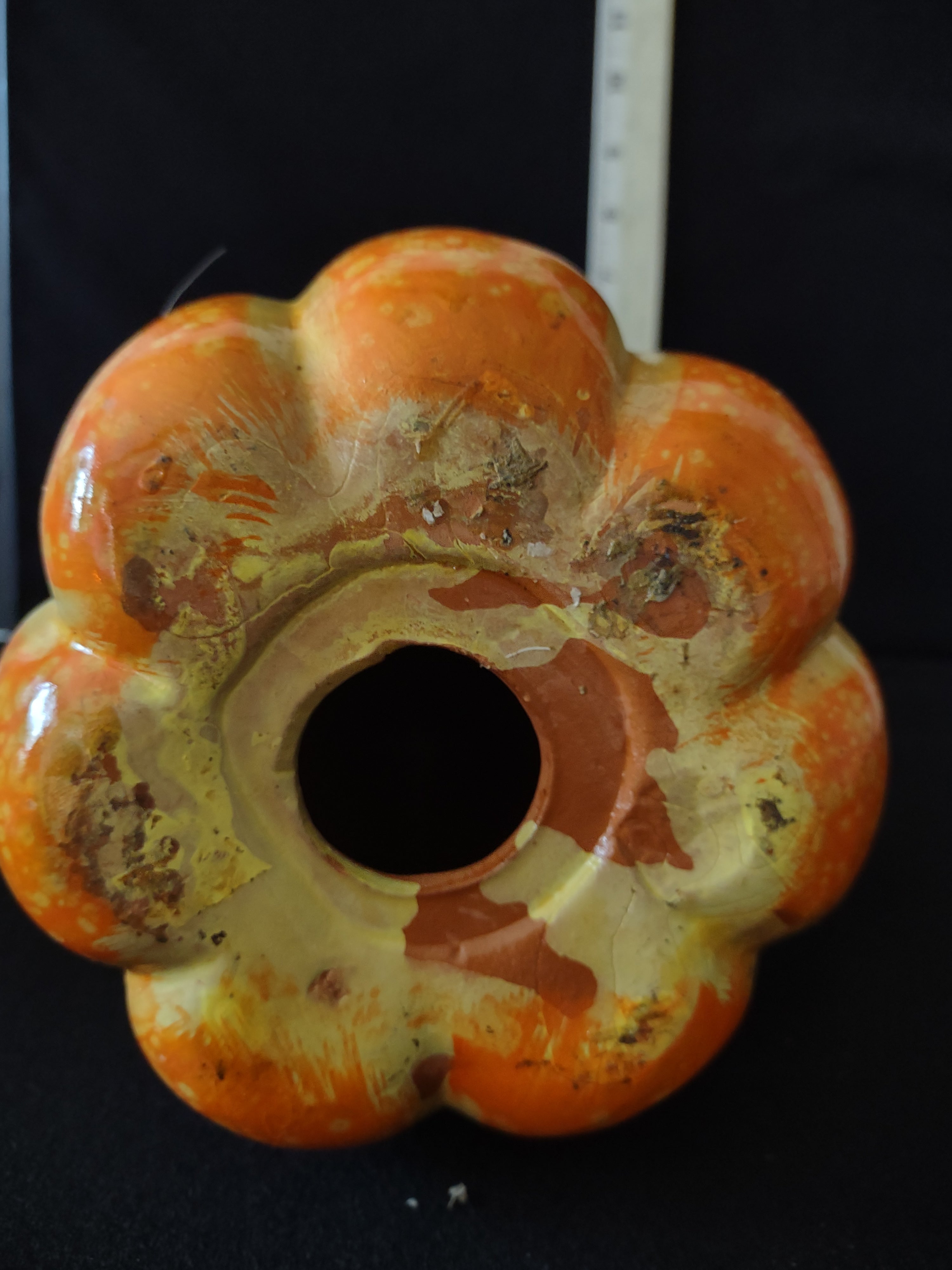 Thanksgiving/Harvest Ceramic Pumpkin (Lot 3117)