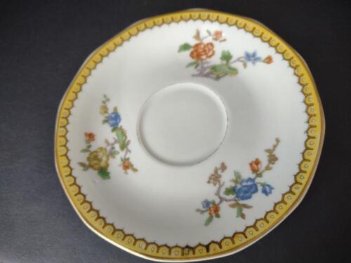Haviland Limoges Eden 5-3/4" Saucer ONLY Gold Trim Parrot ( lot 778)