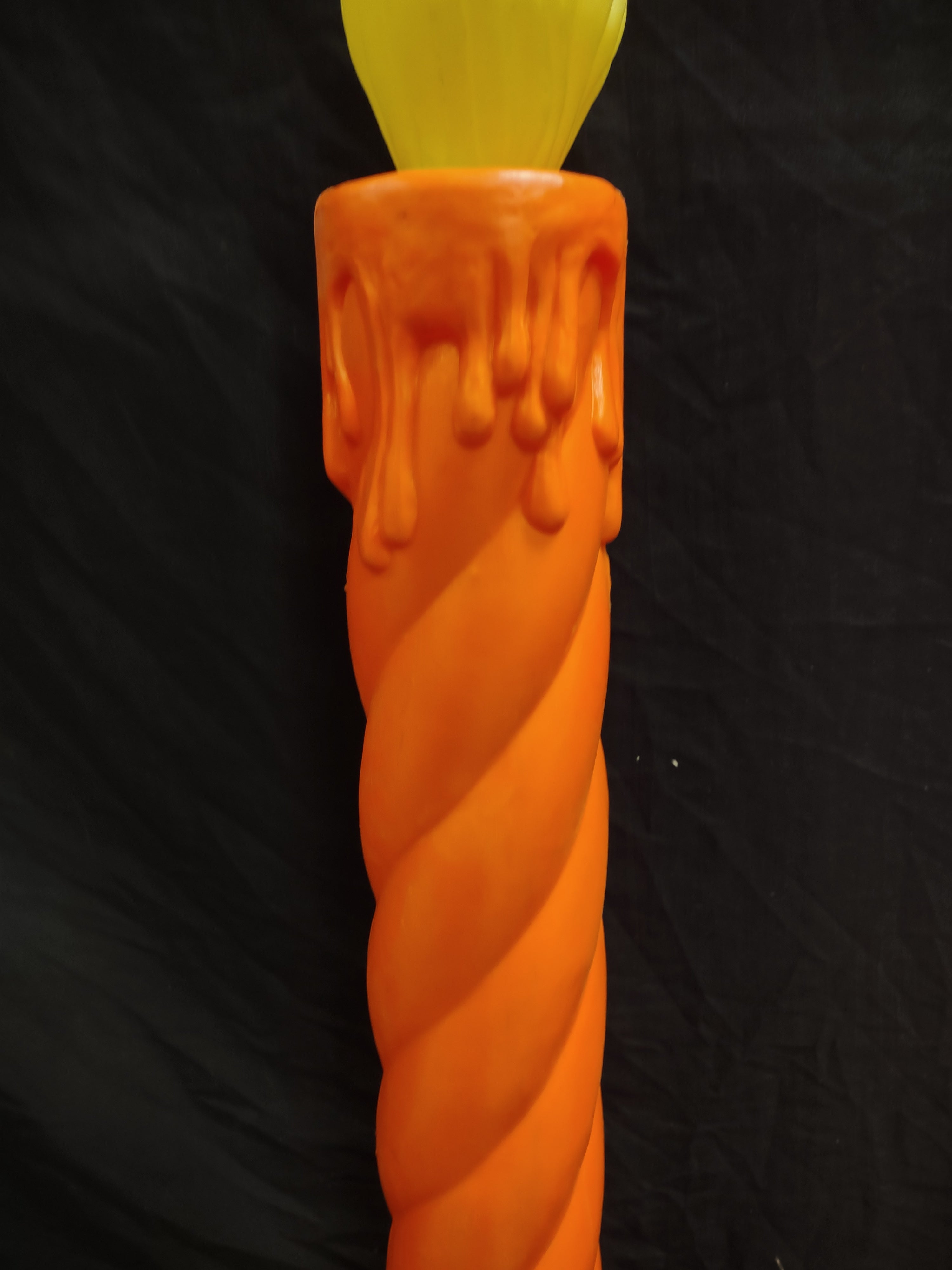Vintage Christmas Blow Mold Candle 35"(lot 2335)