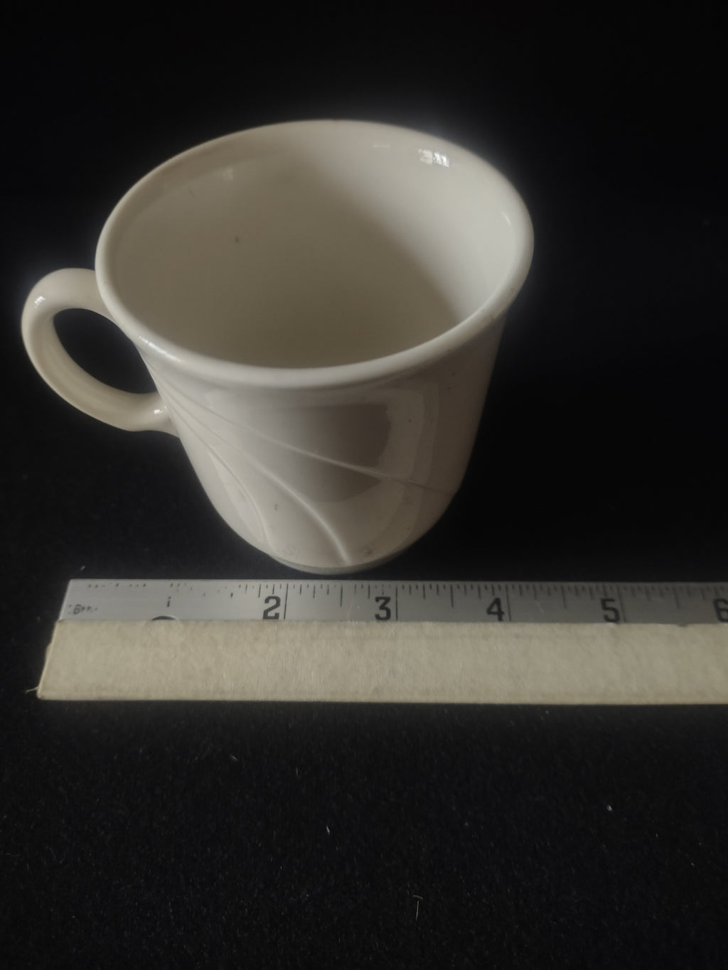 Vintage Syracuse Cascade Restaurant Ware Tea Cup Swirl Sculpted x 3 (Lot 5302)