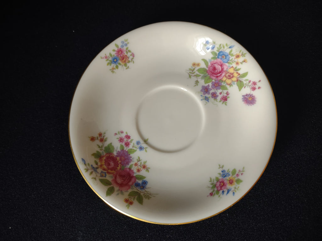 Vintage Lenox L-347 Saucer ONLY Gold Trim Roses (lot 1816)