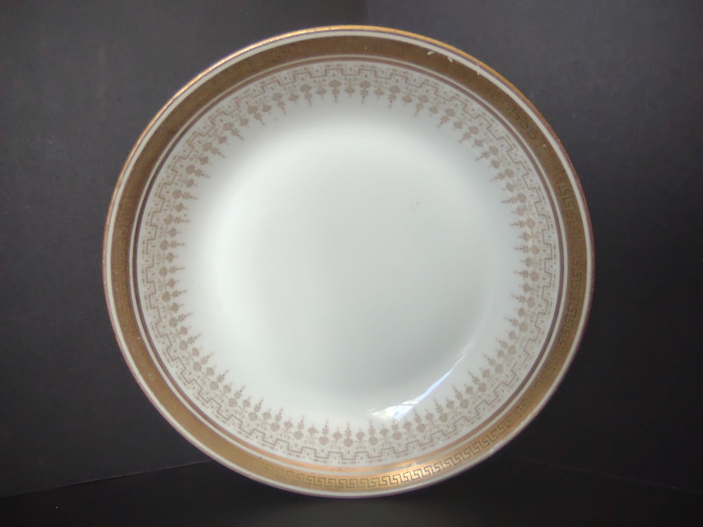 Delinieres Haviland Limoges Cream Soup Bowl Gold Black Decor (lot 1069)
