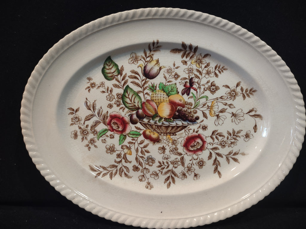 Vintage Johnson Pomona Windsor Ware Serving Platter England Ironstone (lot 5606)