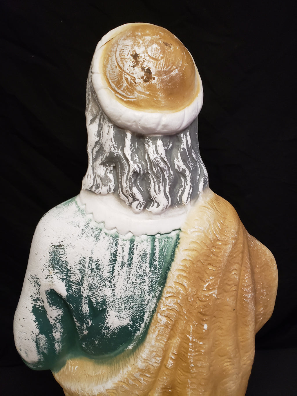 Vintage Christmas Outdoor Green Joseph NO STAFF Blow Mold 27" (lot 2259)