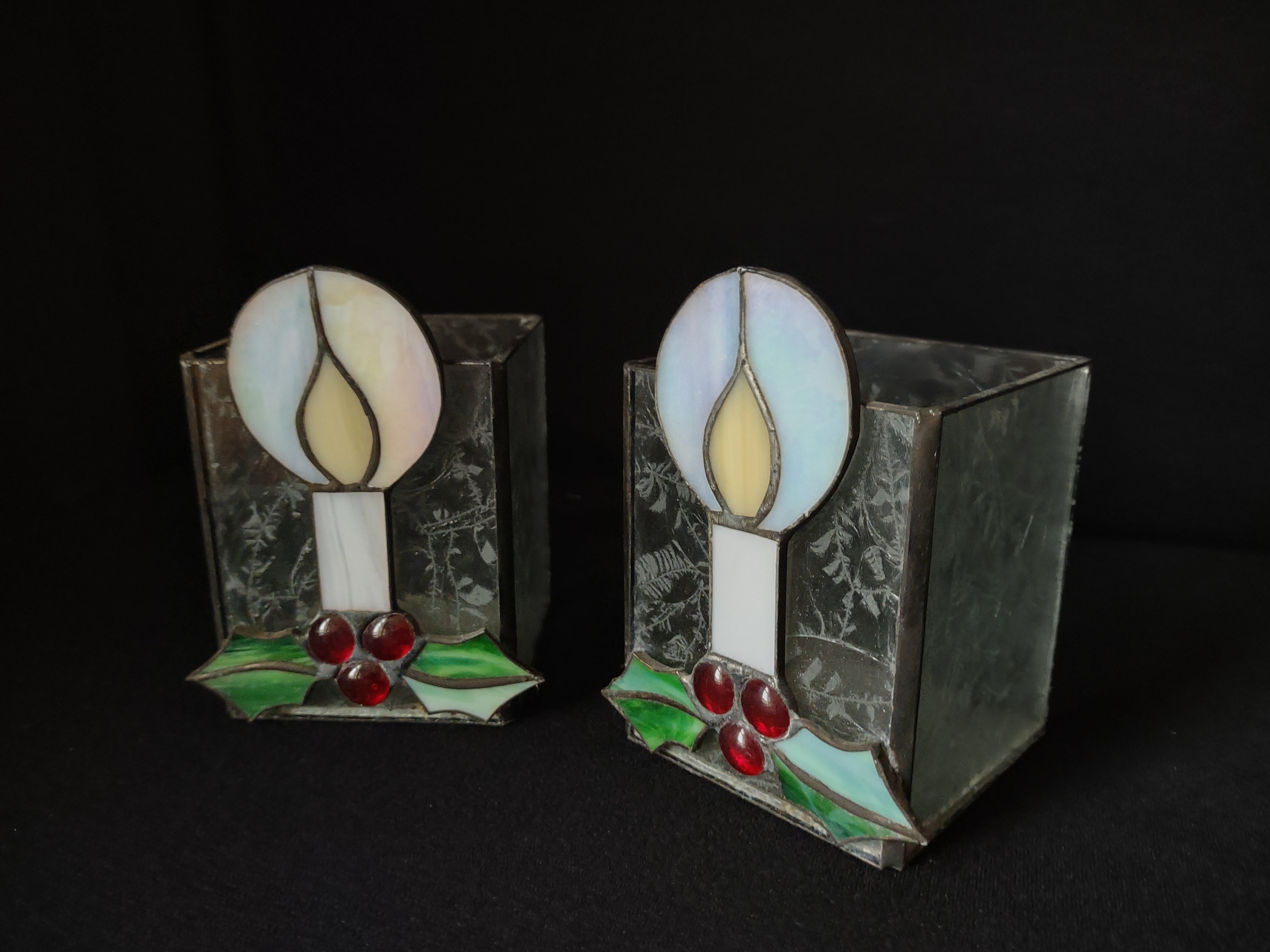 Christmas Candle Holders Plastic (lot 1715)
