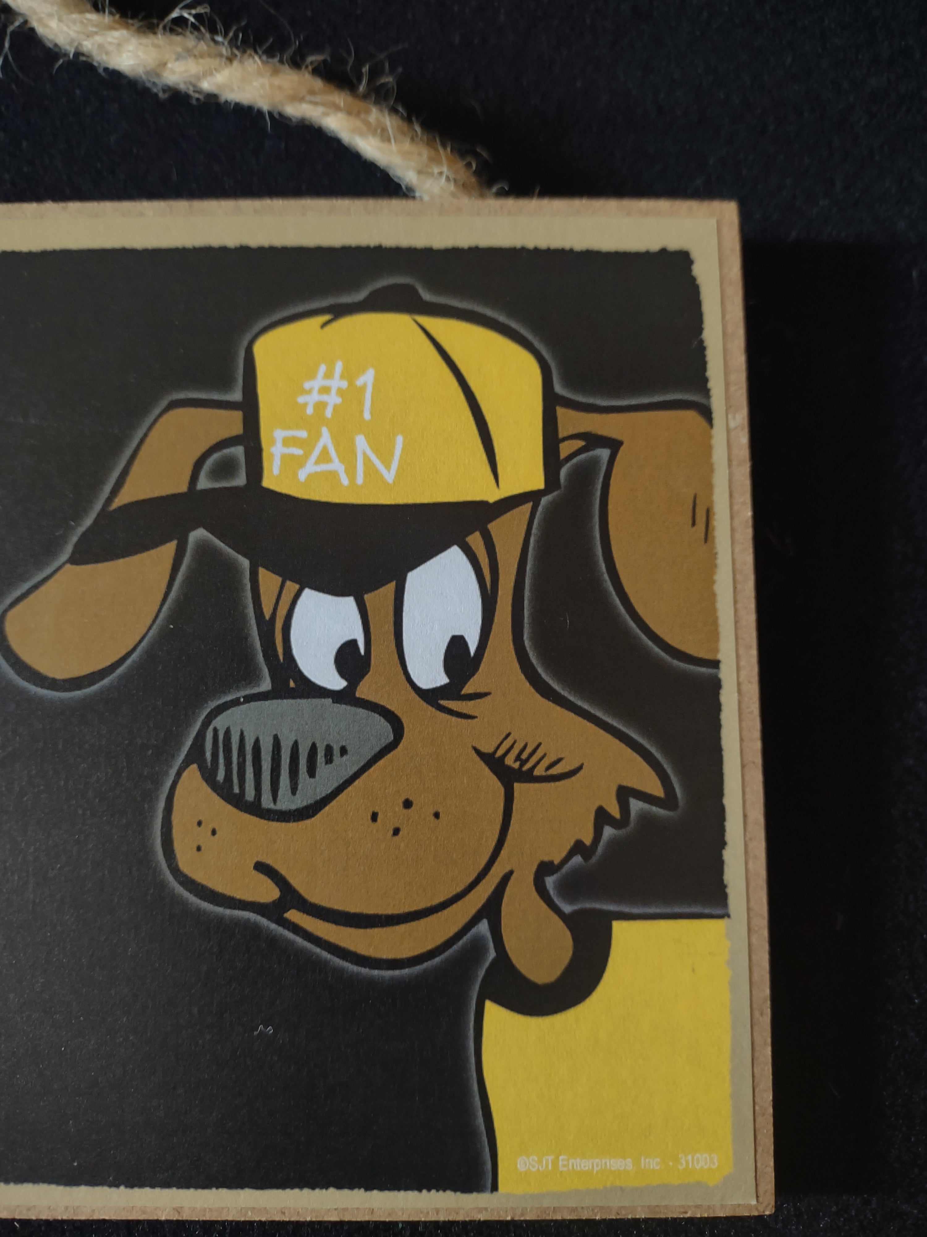 Steeler Fan 10X5" Plague My Dog Digs the Steelers (Lot 4527)