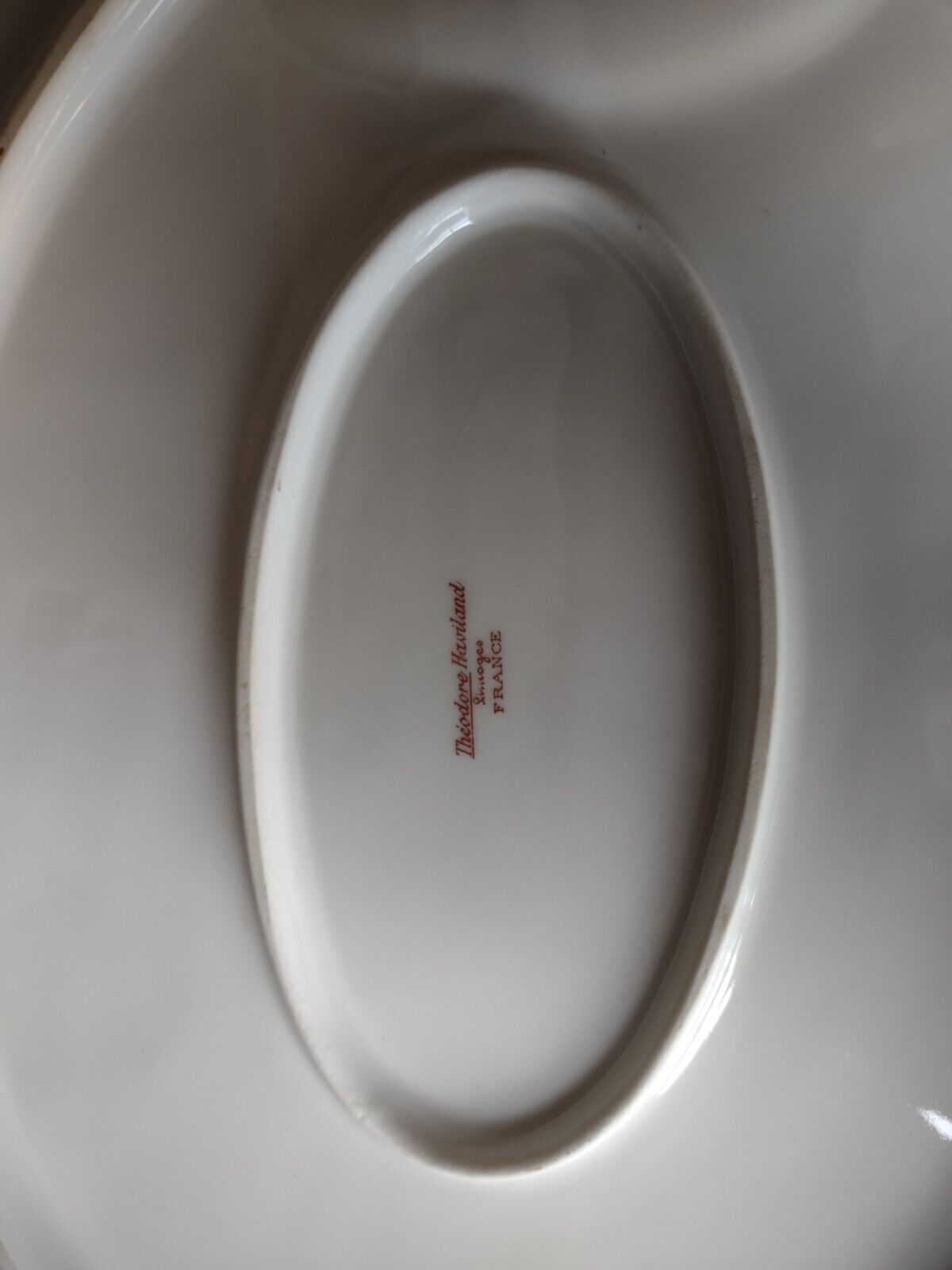 Haviland Limoges Gold Trim Serving Platter 13-1/2" (lot 341)