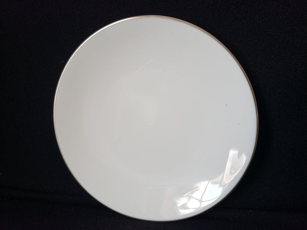 Vintage Royal Worcester White Silver Trim Bread or Dessert Plate 6" (lot 2108)