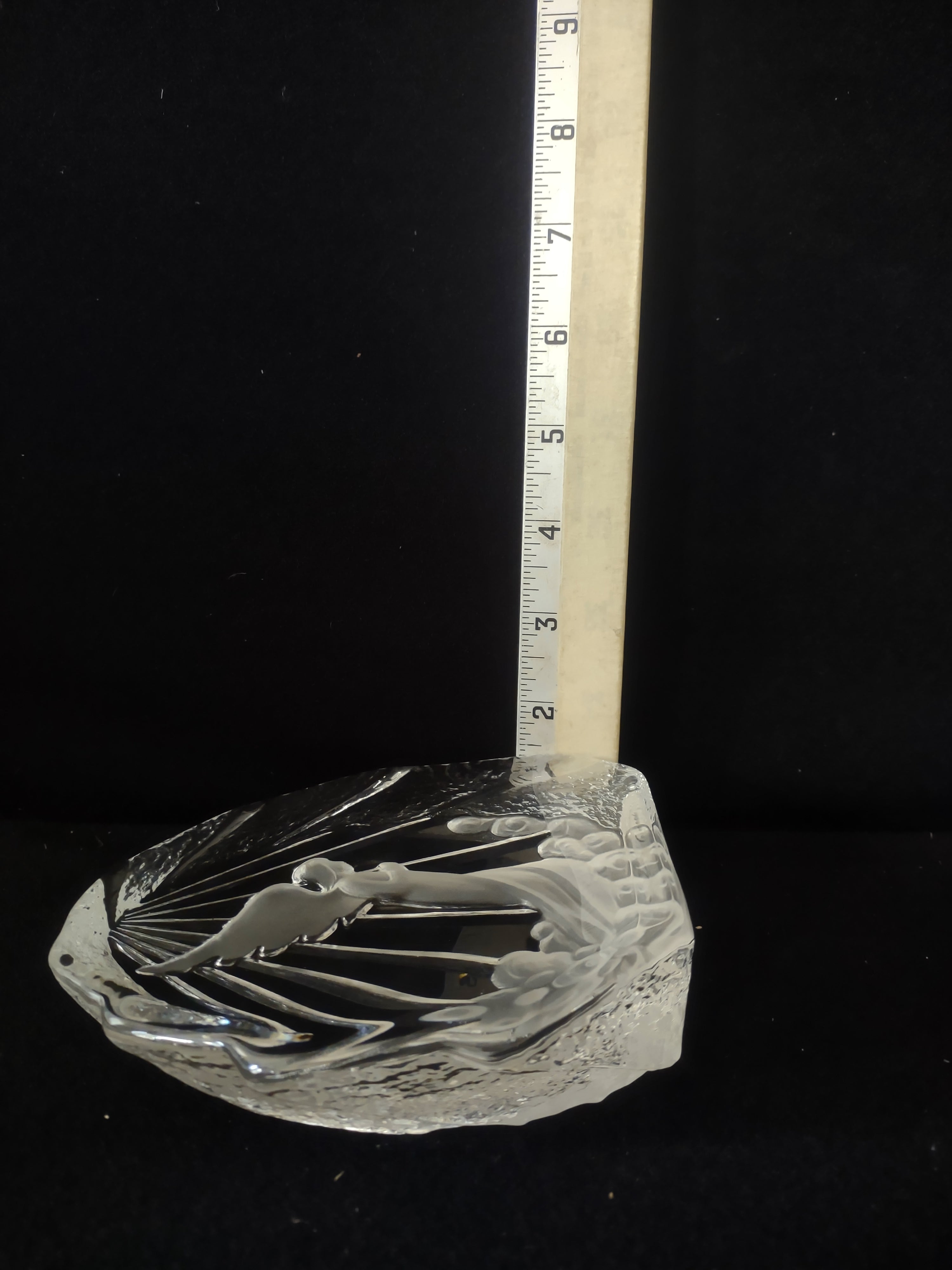 Lavaggi Glass Prism Angel Paperweight Figurine (Lot 3579)