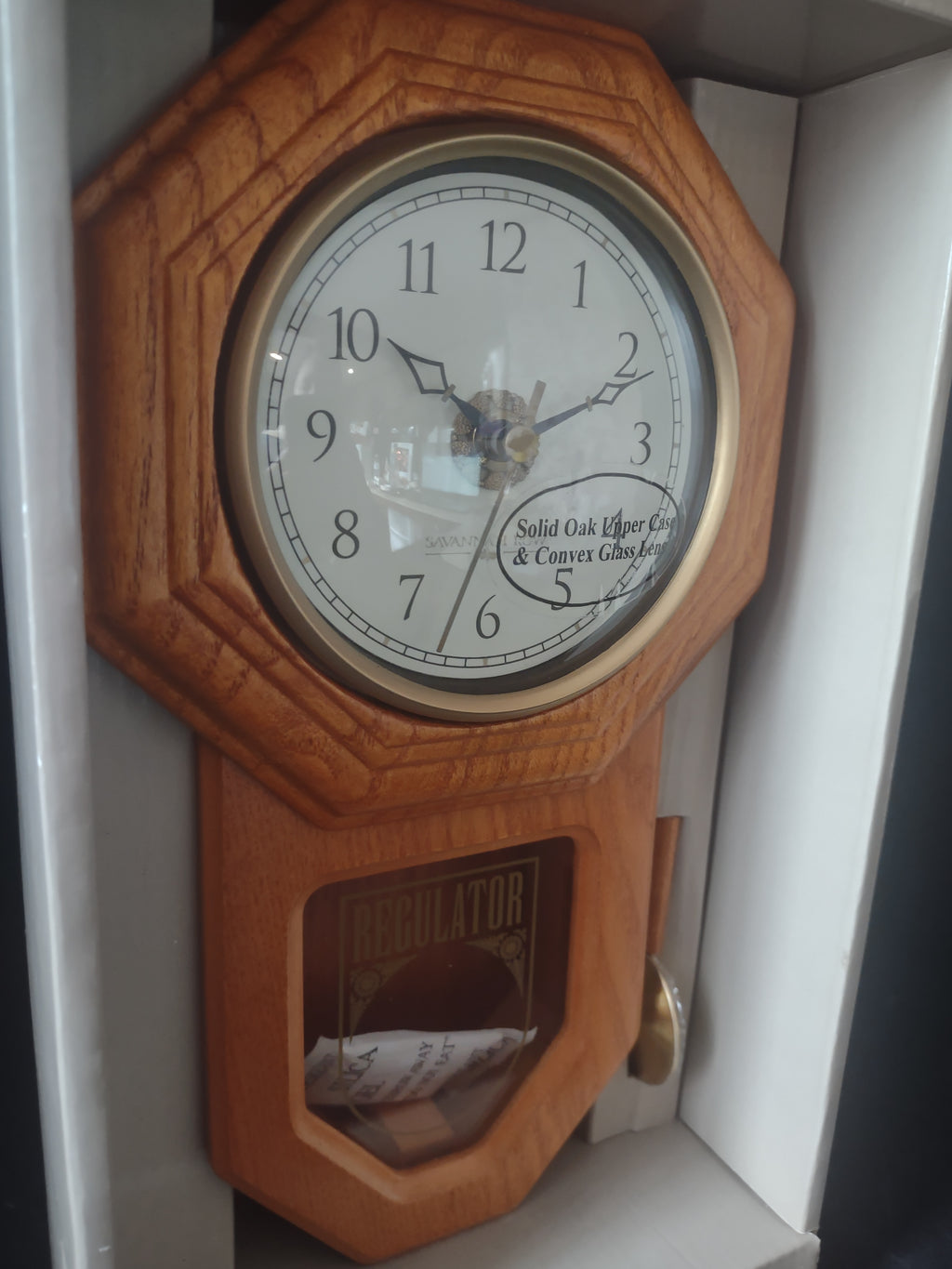 Sonoma Savannah Row Collection Chateau Wall Oak Clock (lot 2417)