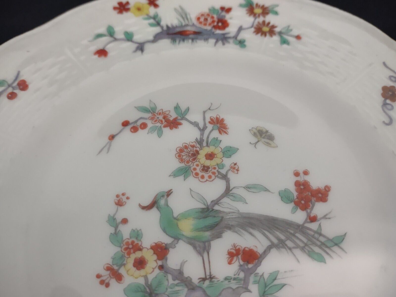 Haviland Limoges France Gold Trim Pheasant 7-1/2" Dessert Plate (lot 698)