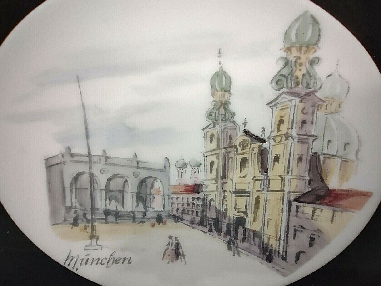 018 Collectible Rosenthale Plate Munchen Germany Hand Painted