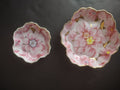 Set Ardalt Japan Lenwile China Pink Flower Gold Trim Trinket Dish (lot 471)