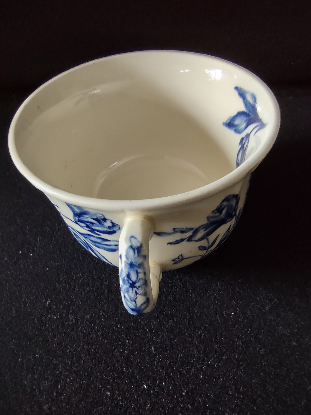 Vintage Johnson Bros Teacup Saucer Windsor Ware Warwick Blue White (Lot 5661)