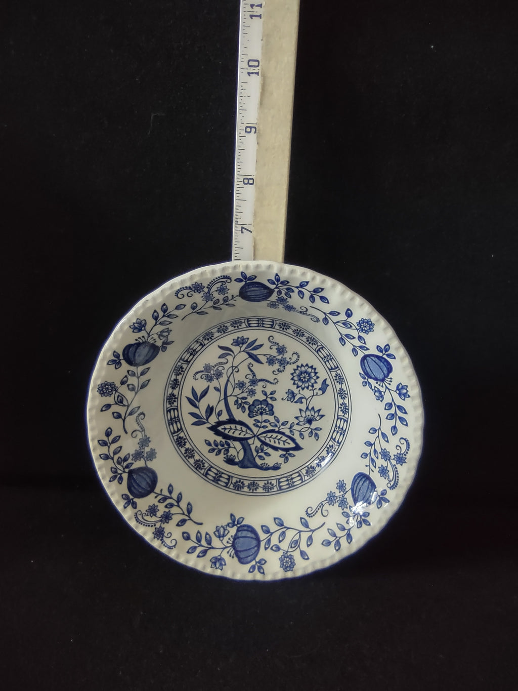 Vintage Enouch Wedgwood Blue Heritage Soup Cereal Bowl Ironstone England (5970)