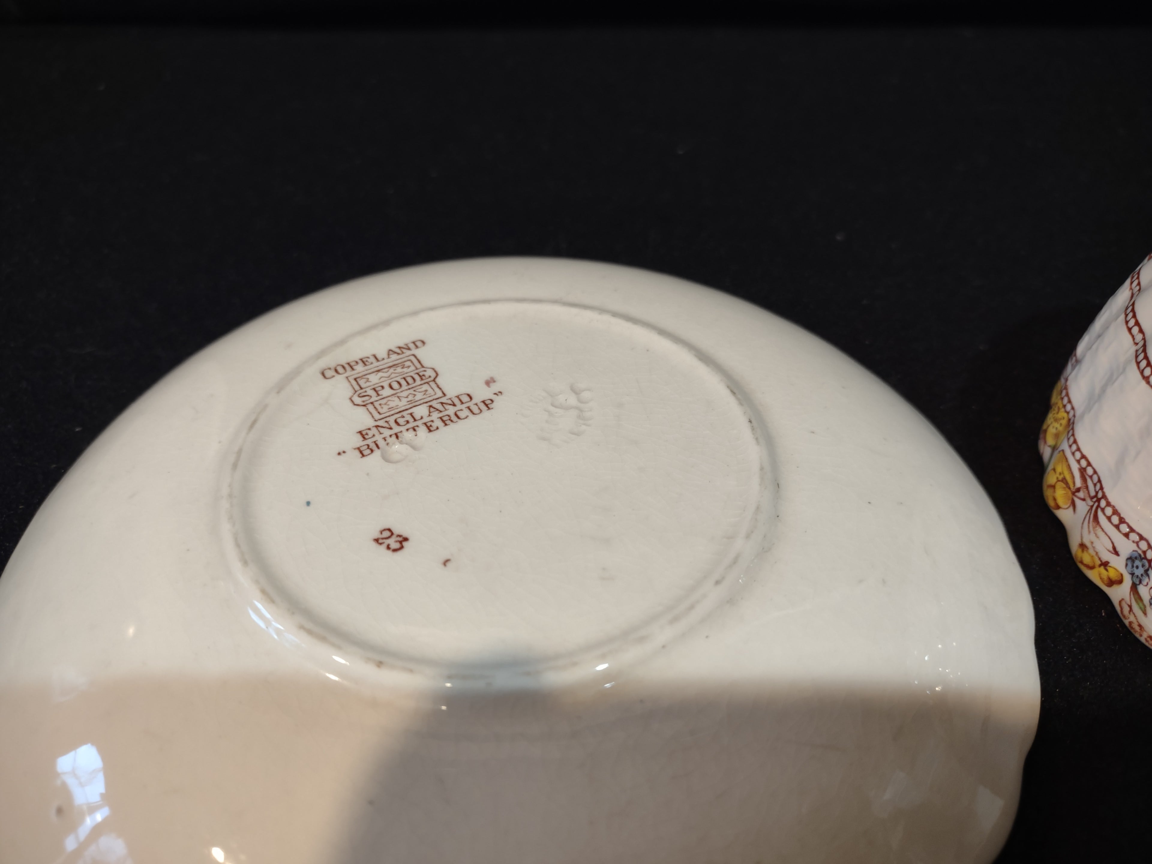 Vintage Spode Delft Plate English Countryside Ironstone (lot 5751)