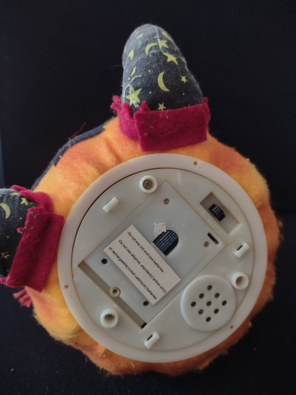 Vintage Touch Activated Fiber Optic Sound Pumpkin Scarecrow Lifts Head (Lot 3509