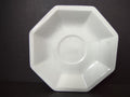 Vintage Ironstone England White Johnson Bros Saucer CRAZING (lot 5643)
