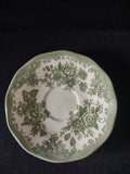 Vintage Enoch Wedgwood Tunstall Saucer Kent Green White (Lot 5662)