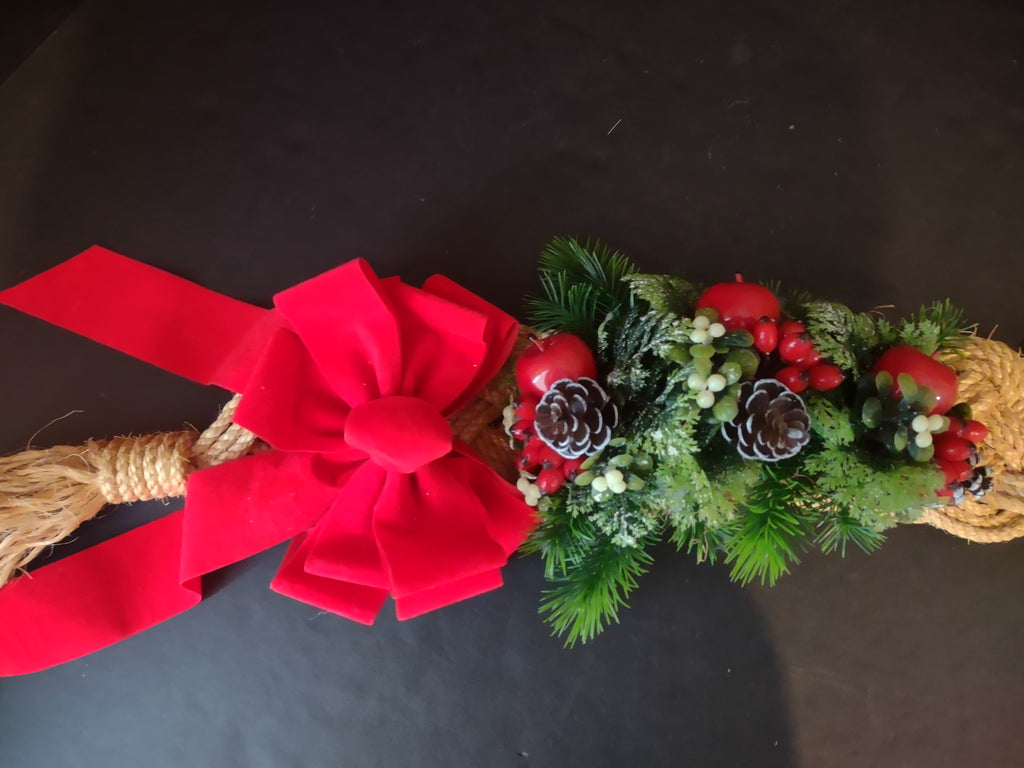 Christmas Holidays Wall Front Door Decor Pine Cone (lot 1238)