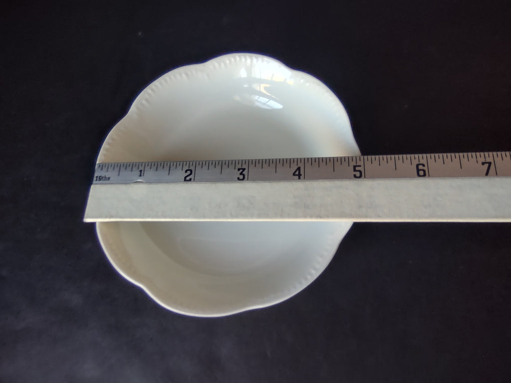 Haviland French Chic Limoges Cranberry Small Bowl Plain White (lot 1047)