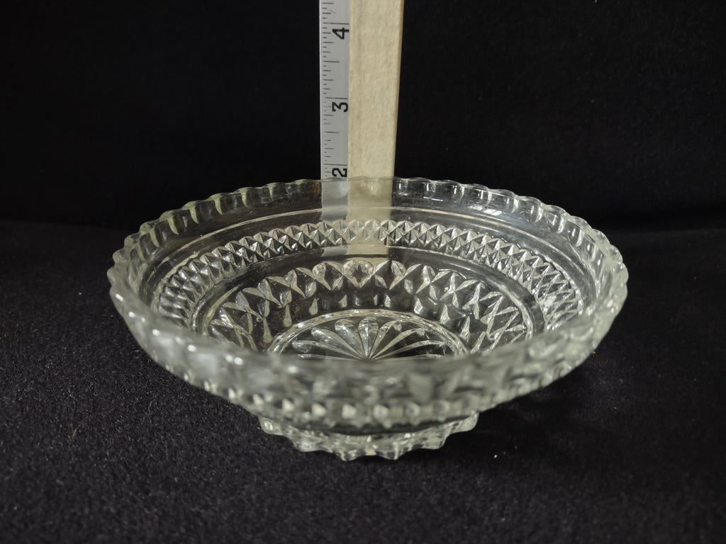 Wexford Anchor Hocking Small Glass Serving Bowl x 6 Diamond (lot 5150)