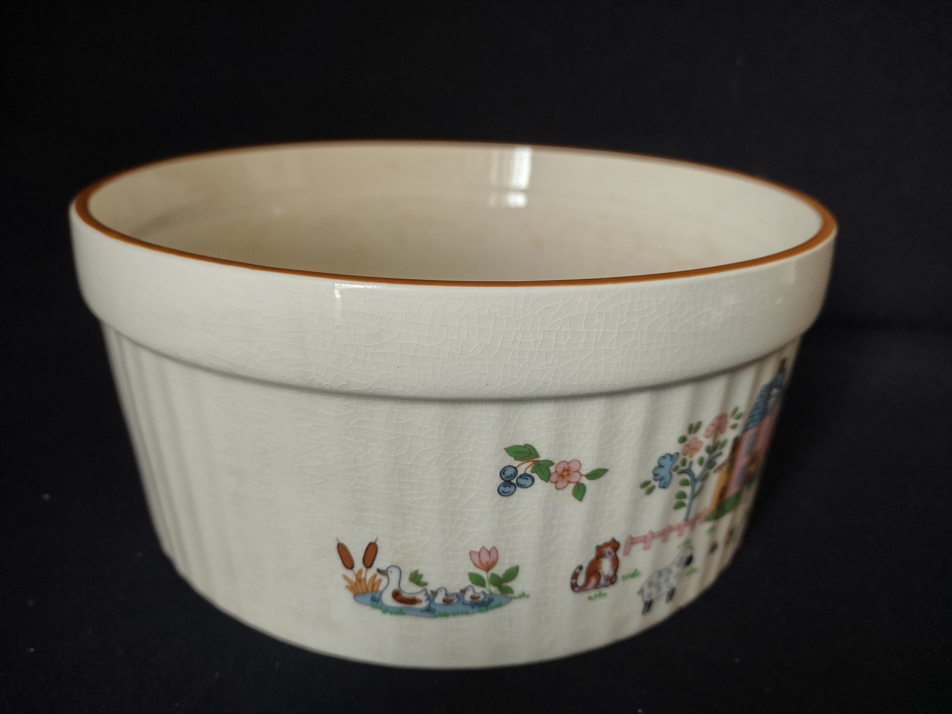 Jamestown Japan Country Home 8" Souffle Oven Baking Dish (lot 2858c)