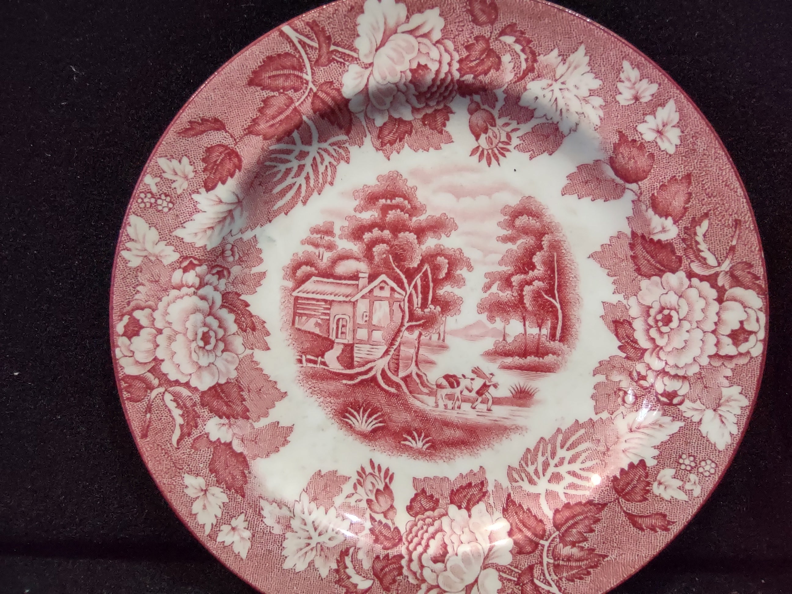Vintage Two Different Plates Enoch English Scenery Wood Ware (lot 5685)