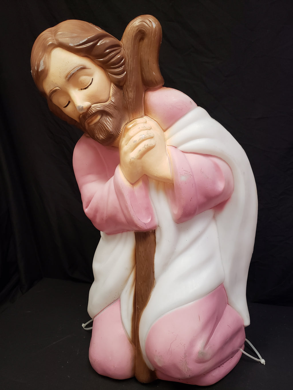 Vintage Christmas Nativity Outdoor Joseph Blow Mold 27"(lot 2251)