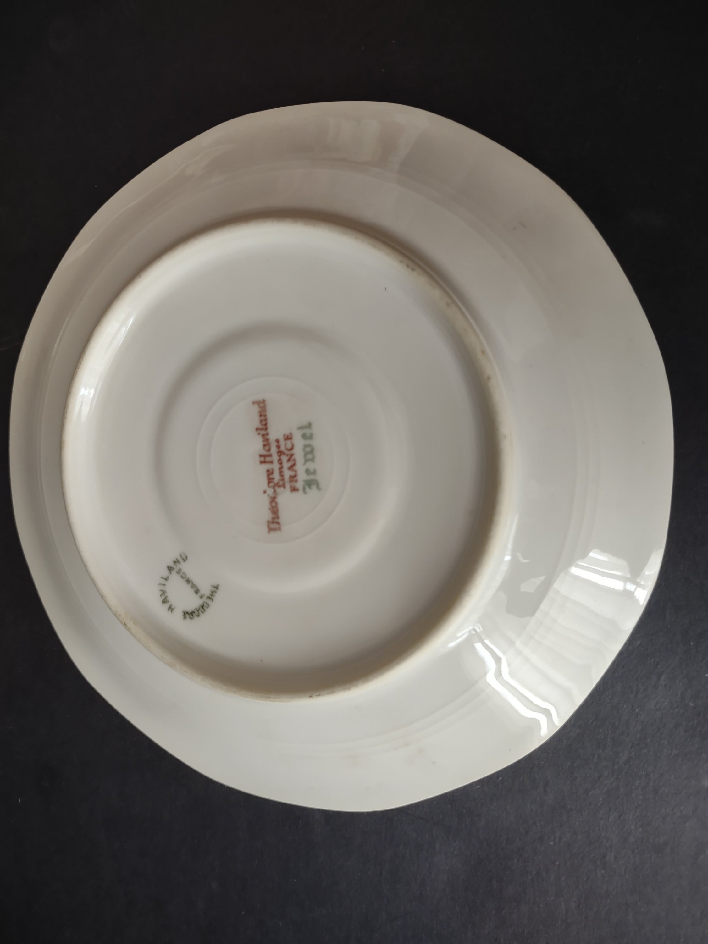 Haviland Limoges Yellow Jewel Saucer ONLY Floral (lot 819)
